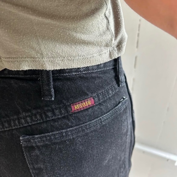30/30 Rustler Black denim jeans - Picture 4 of 4